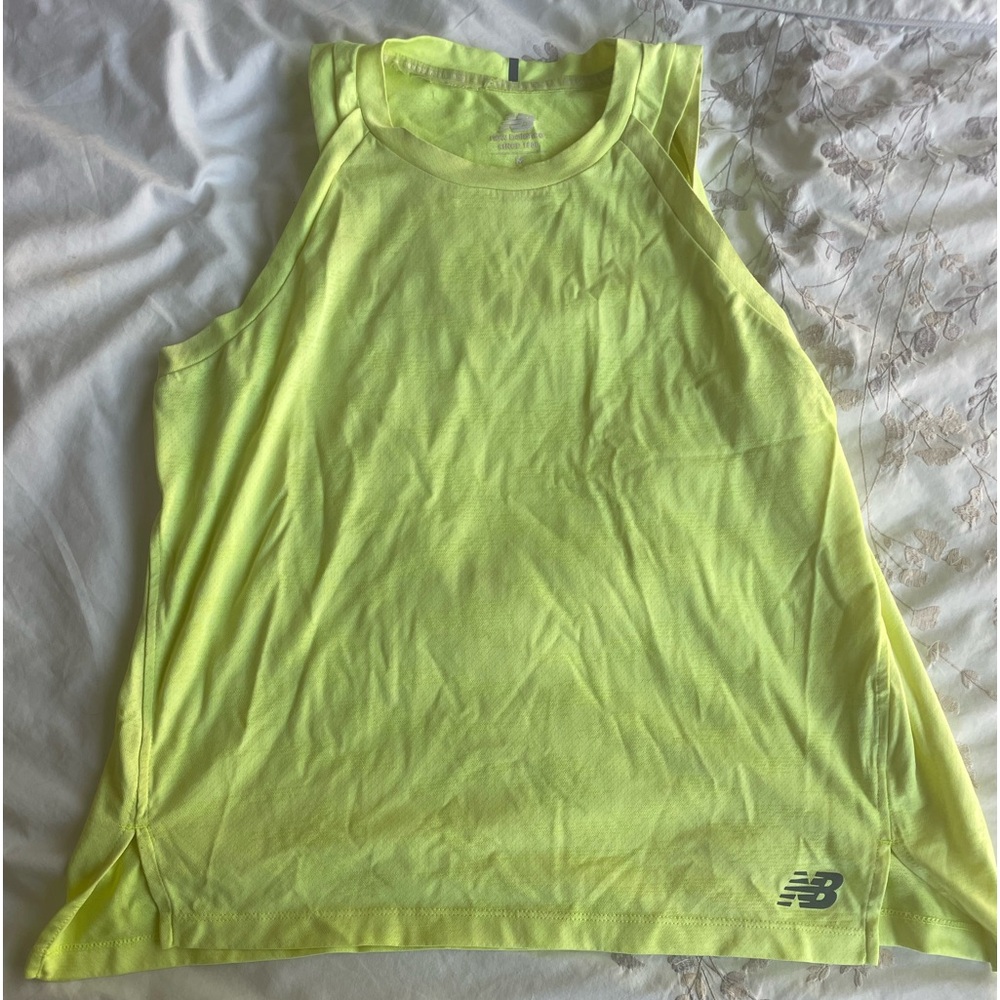 New Balance Yellow Running Tank Top